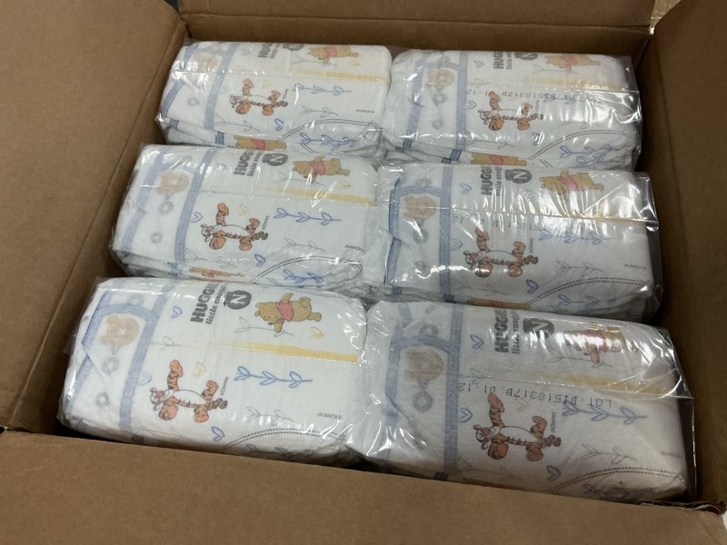 Condition photo showing New/Like New for Huggies Size Newborn Diapers, Little Snugglers Baby Diapers, Size Newborn (up to 10 lbs), 84 Count, Packaging May Vary Newborn 84