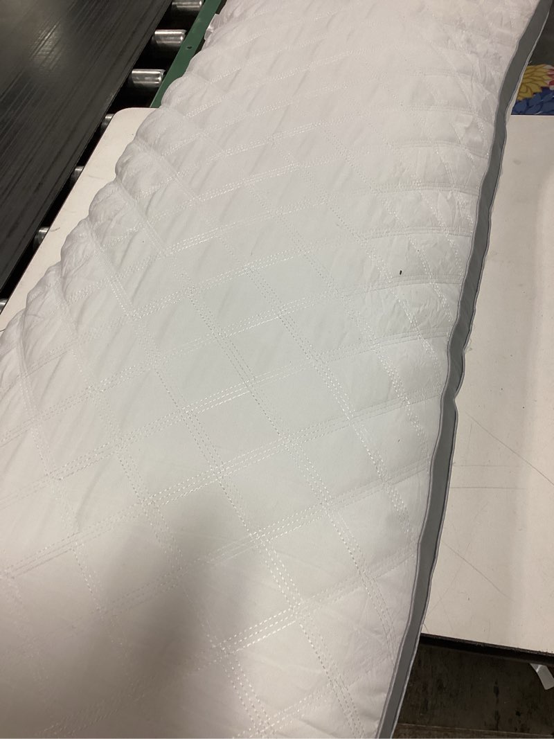 Condition photo showing Good Condition for Oubonun Premium Adjustable Loft Quilted Body Pillows - Firm and Fluffy - Quality Plush - Down Alternative - Head Support Pillow - 21"x54" White-gray Side