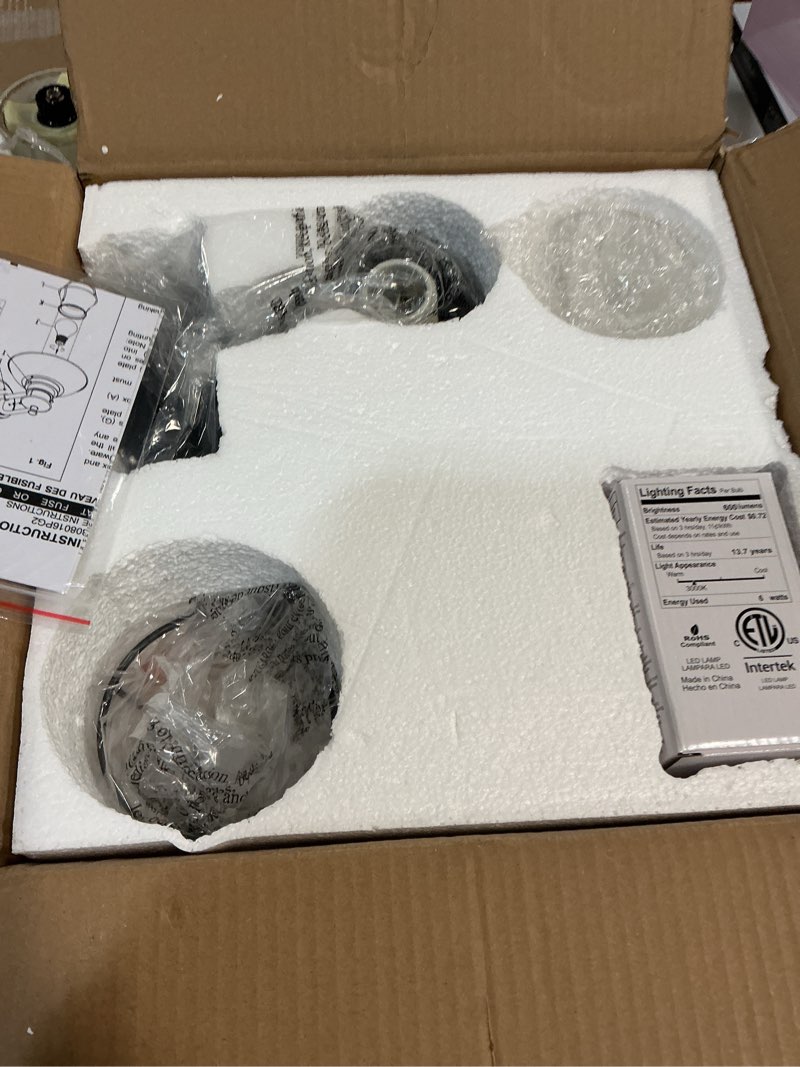Condition photo showing Good Condition for Untrammelife Motion Sensor Wall Sconce Dusk-to-Dawn Outdoor Wall Light Fixtures Wall Mount with Crackle Glass Shade, 1-Light Matte Black Exterior Wall Lantern for Doorway Garage(Bulb Included)