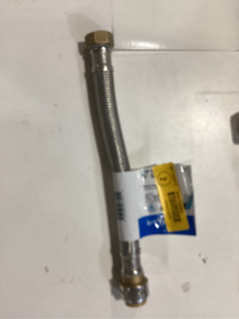 sharkbite 12-in 3/4 -in push-to-connect inlet x 3/4 -in fip outlet braided stainless steel water heater