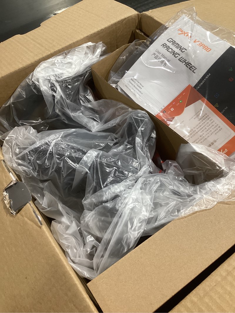 Condition photo showing Good Condition for PXN PC Racing Wheel, V3II 180 Degree Universal Usb Car Sim Race Steering Wheel with Pedals for PS3, PS4, Xbox One, Xbox Series X/S, Switch (Black)