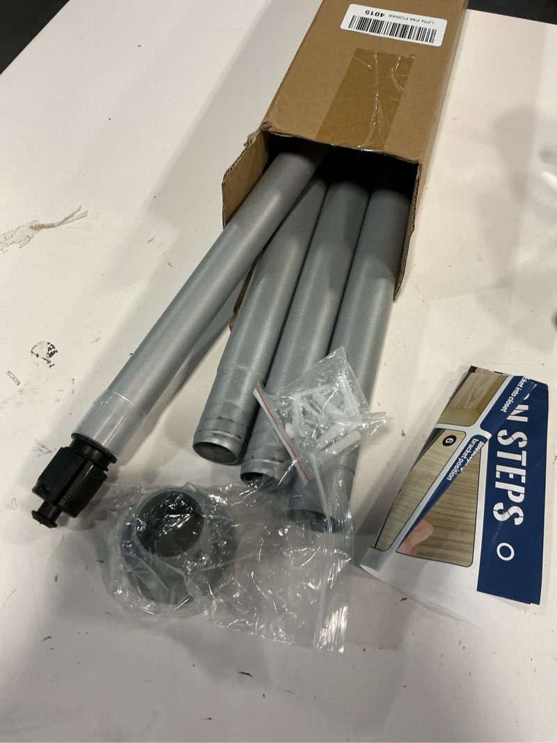 Condition photo showing Good Condition for Mavivegue Closet Rod, 17 to 84 Inch Adjustable Closet Rods for Hanging Clothes, Silver Hanging Rod for Closet Wardrobes Laundry RV, Bathroom Silver 17-84 IN