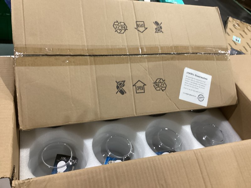 Condition photo showing As Is for KCO Lighting Modern Sputnik Chandelier 8-Light Clear Glass Globe Ceiling Pendant Light Mid Century Brass Flush Mounted Fixture Kitchen Island (Gold+Clear) 8-Light(Gold+Clear)