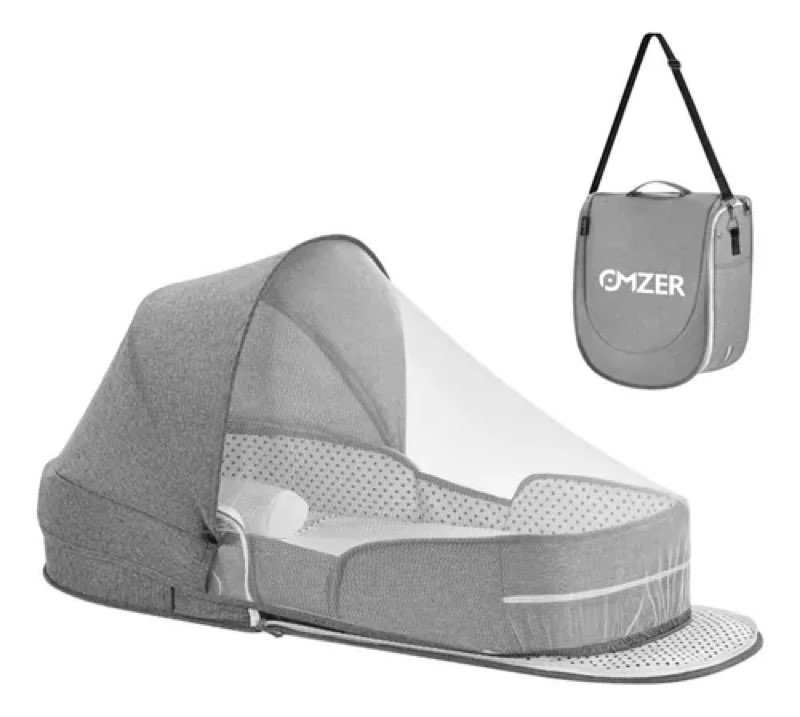 baby travel bassinet portable bassinets: foldable lightweight travel pod infant bassinet with mosquito and canopy outdoor newborn essentials gift