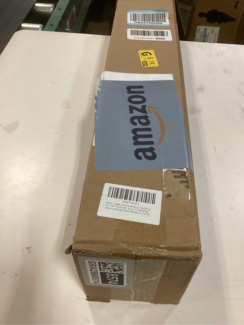 Condition photo showing New/Like New for Peel and Stick Wall Molding Panels for Interior Wall Decor, 3D Accent Wall Panels, Ready-to-Assemble Wainscoting Panels for Home Bedroom Living Room