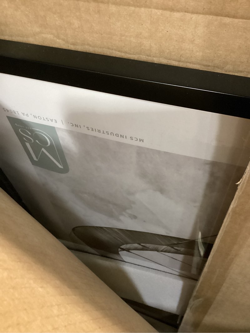 Condition photo showing Good Condition for mcs foundation movie poster frame 24x36 traditional black, vertical & horizontal wall hanging large picture frame for photos, artwork & custom posters (1-pack) 1-pack black 24x36