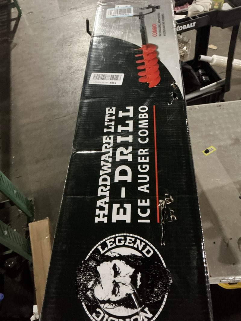 Condition photo showing Good Condition for Nordic Legend E-Drill Nylon Ice Auger Combo and Universal Adapter with 14” Extension (6-in) Orange 6" Auger w/ Adapter