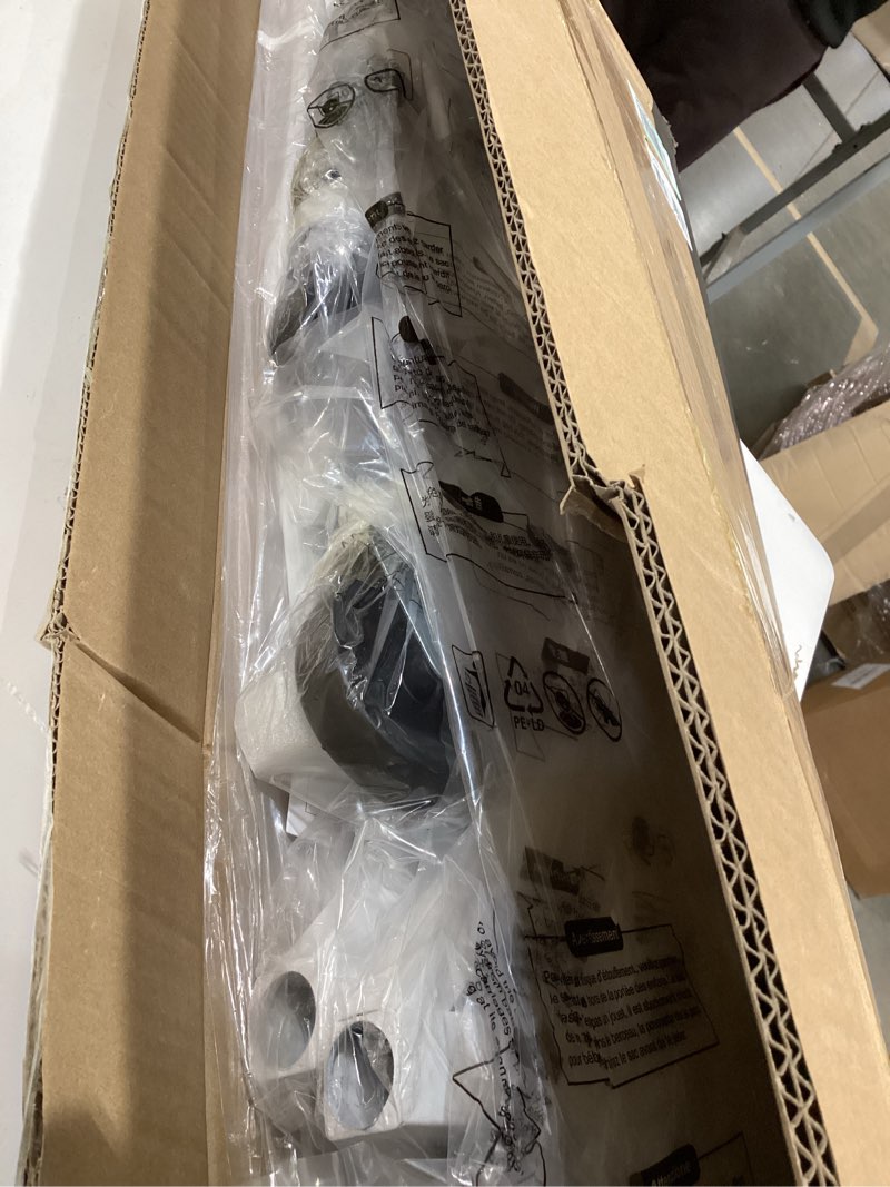 Condition photo showing Good Condition for Hoctieon Z Clothes Rack with Cover, Metal Heavy Duty Clothing Rack, Rolling Garment Rack with Wheels, with Dustproof Cover Waterproof Protector, with 2 Durable Zippers, for Hanging Clothes, White