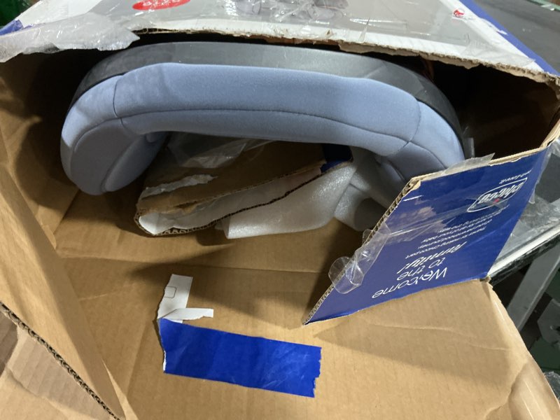 Condition photo showing As Is for Chicco KidFit ClearTex Plus 2-in-1 Belt-Positioning Booster Car Seat, Backless and High Back Booster Seat, for Children Aged 4 Years and up and 40-100 lbs. | Drift/Grey KidFit ClearTex Plus Drift