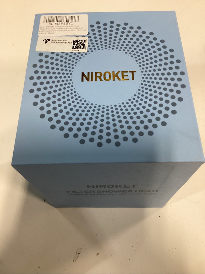 Condition photo showing New/Like New for NIROKET High-Pressure Filtered Shower Head with Water Filter System for Hair and Skincare, Beauty an