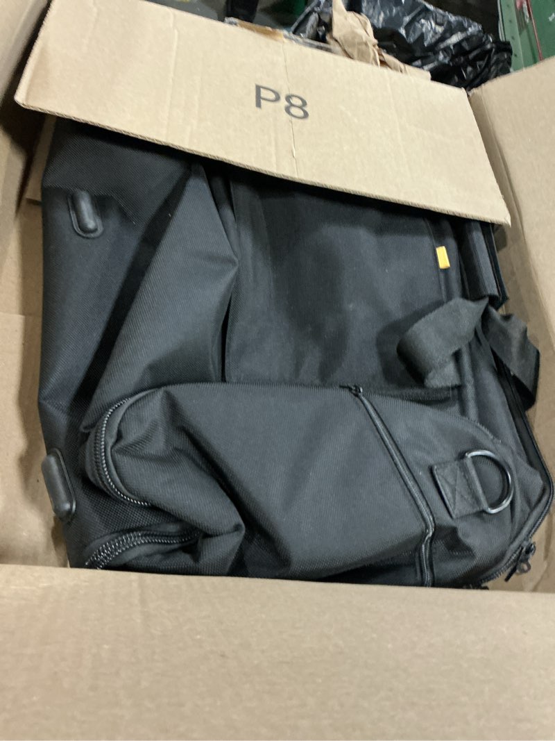 Condition photo showing Good Condition for Halfday Convertible 2-in-1 Premium Garment Duffel Weekender Bag 45L | Wrinkle-Free Travel, Hanging Suit Compartment, Shoe Pockets, Trolley Sleeve. Balistic Nylon Carry-On, Jet Jet Premium, 45l