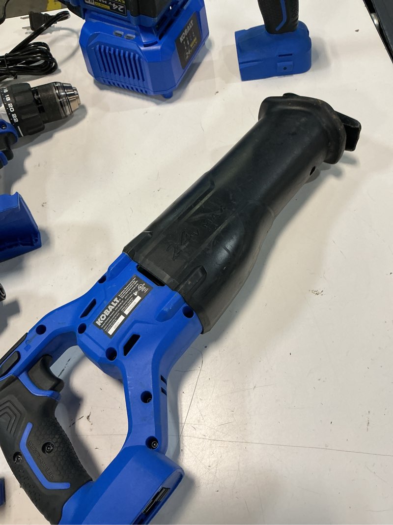 Condition photo showing Good Condition for kobalt 24-volt 4-tool brushless power tool combo kit 1-battery included and charger  