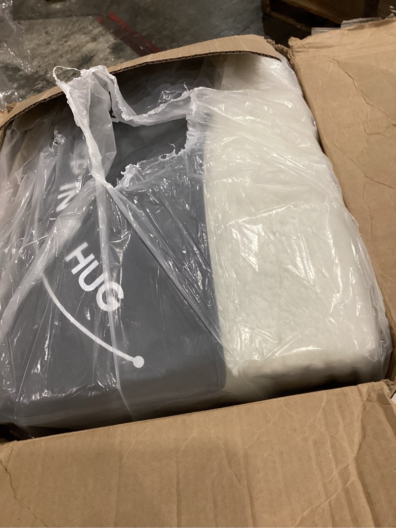 Condition photo showing Good Condition for wemore weighted blanket for adults twin size 15 lbs, dual sided soft fuzzy jacquard sherpa weighted blankets for sleeping, cozy fluffy knitted heavy blanket for couch bed, cream white, 60 x 80 inches jacquard cream white 60" x 80" 15lbs