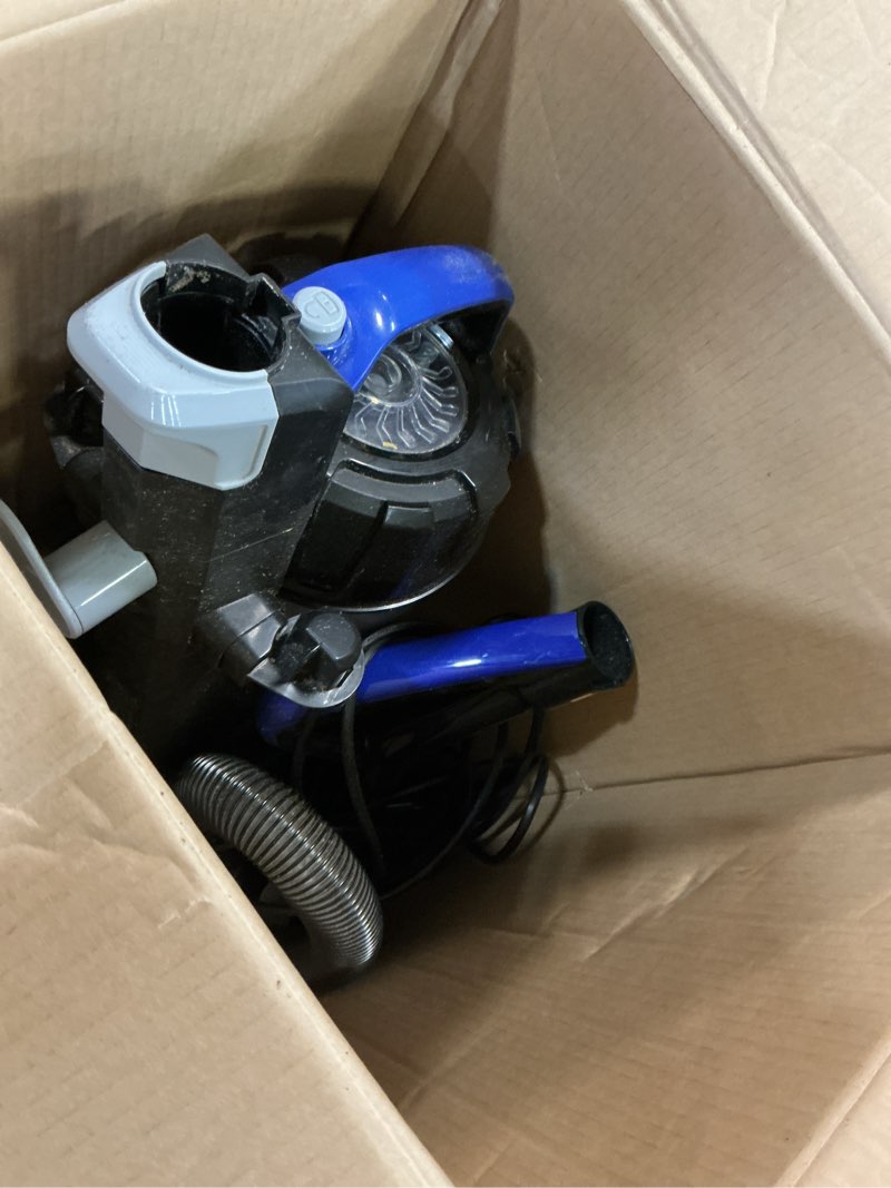 Condition photo showing As Is for Eureka Lightweight Powerful Upright Vacuum Cleaner for Carpet and Hard Floor, PowerSpeed, New Model,Blue,black/New Model