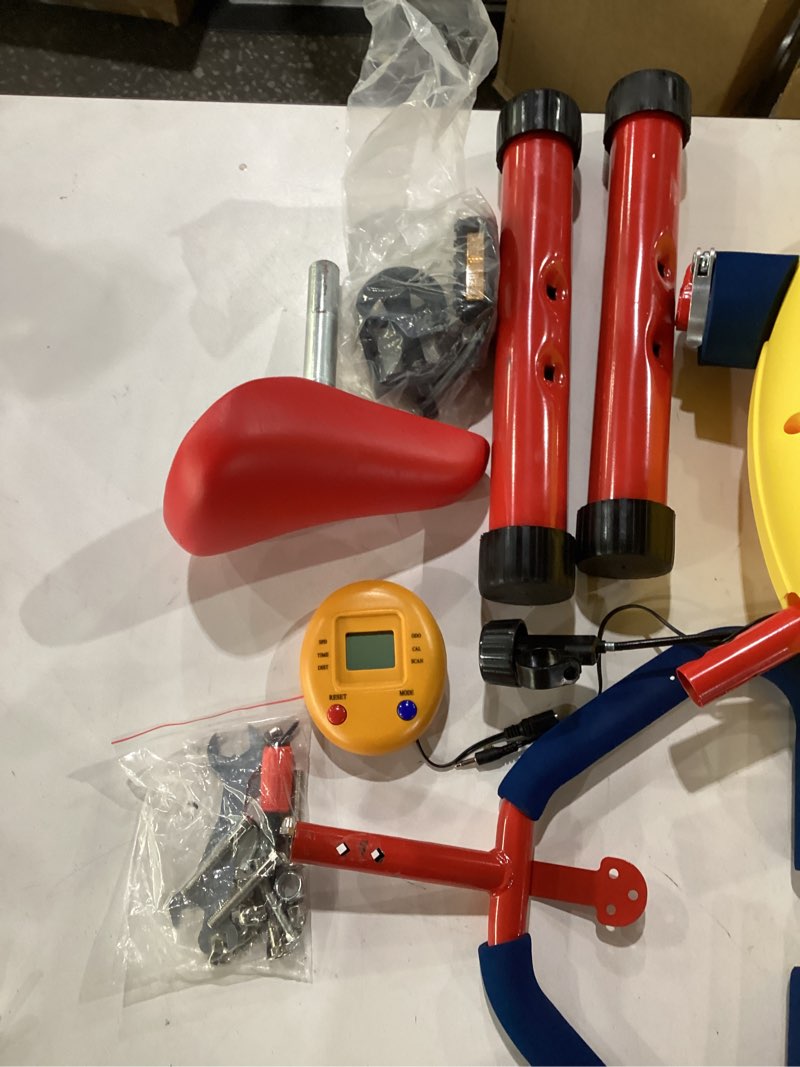 Condition photo showing As Is for *similar to stock* kids exercise equipment collection: strength training, cardio, and active play essentials kids exercise bike