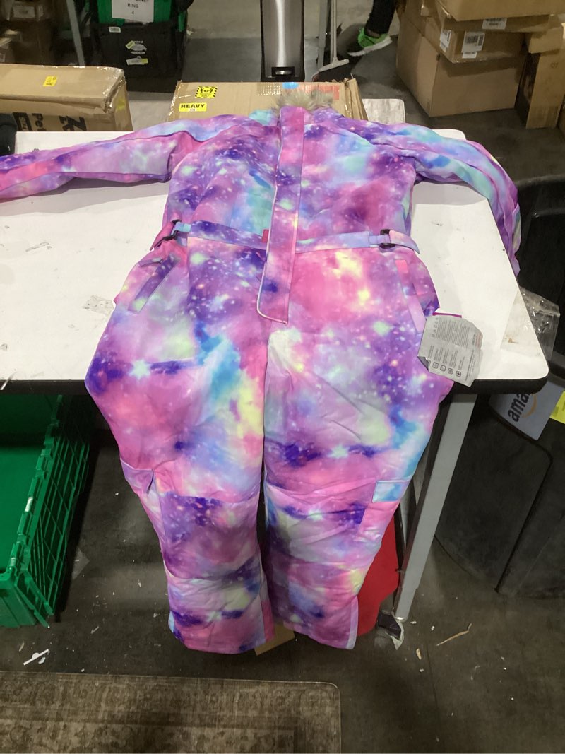 Condition photo showing Good Condition for Kids Girls Boys Waterproof Colorful One Piece Snowsuits Coveralls Ski Suits Jackets Winter Jumpsuits Ppl 12-14 Years
