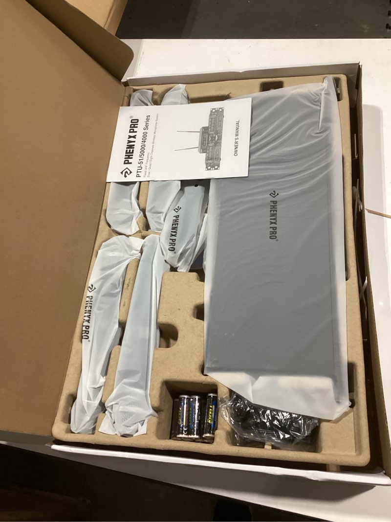 Phenyx Pro Wireless Microphone System, 4-Channel UHF Wireless Mic, Fixed Frequency Metal Cordless Mi