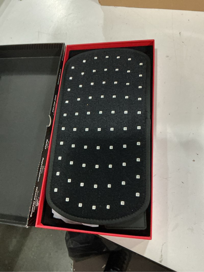 Condition photo showing Good Condition for ALLOLO Red Light Therapy for Body, 3-in-1 LED Bead Red Light Therapy Belt with Timer Remote Control, 12.6"*6.3" 660nm&850nm Infrared Light Therapy for Body Back Waist Shoulder Knee Joint (Corded)
