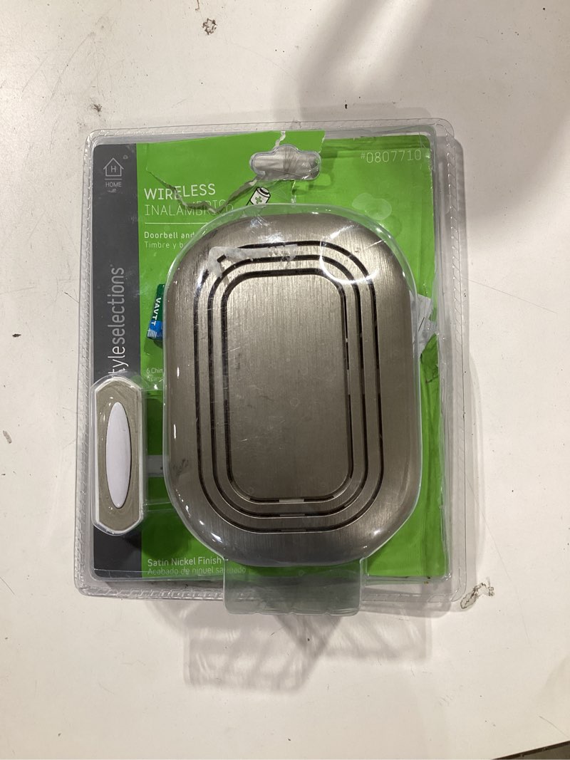 Condition photo showing Good Condition for style selections satin nickel doorbell