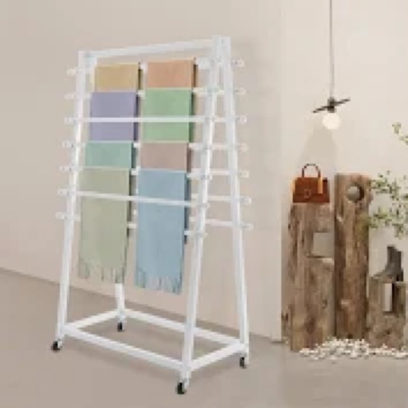 lukar Ribbon Organizer,Double-Sided Ribbon Holder,Ribbon Organizer Storage,15 Tier Metal Ribbon Spoo