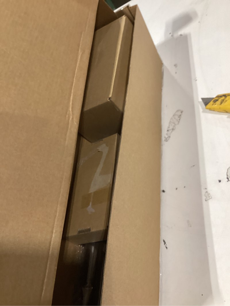 Condition photo showing New/Like New for kamanina 1 inch curtain rods for windows 48 to 84 inches (4-7ft), antique bronze single heavy duty curtain rod, decorative drapery rod with marble end bronze 48-84"