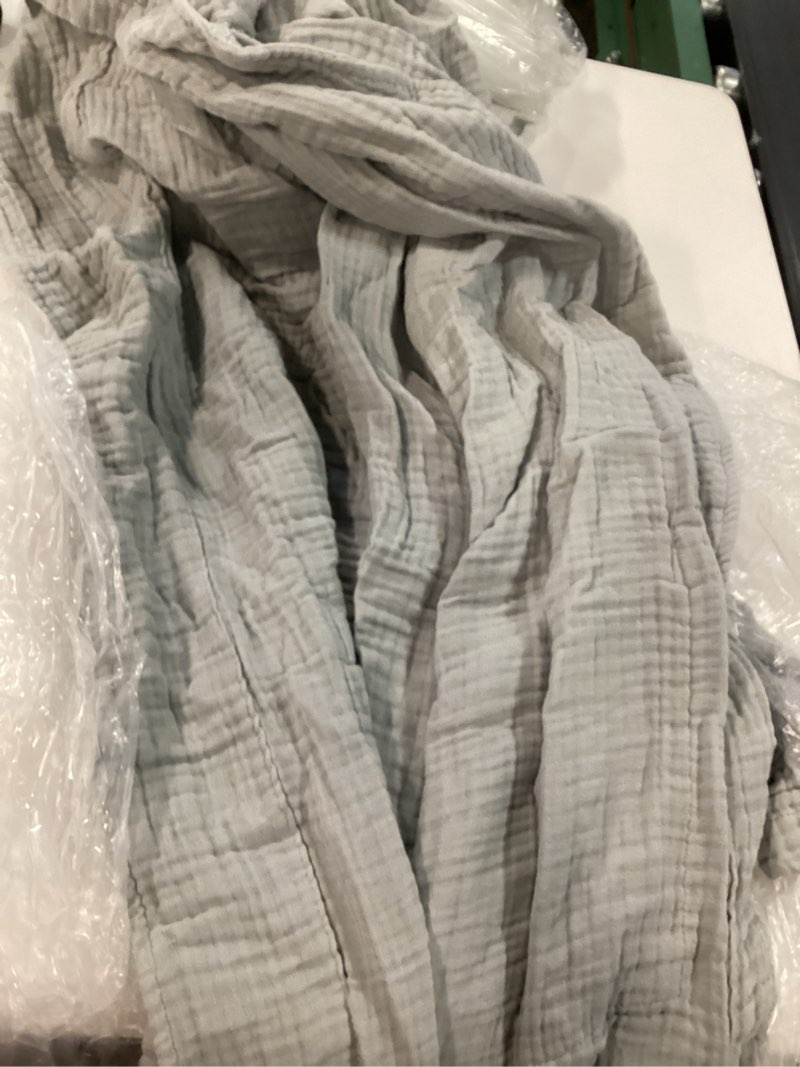 Condition photo showing Good Condition for soft layered turkish cotton robe, l, mist