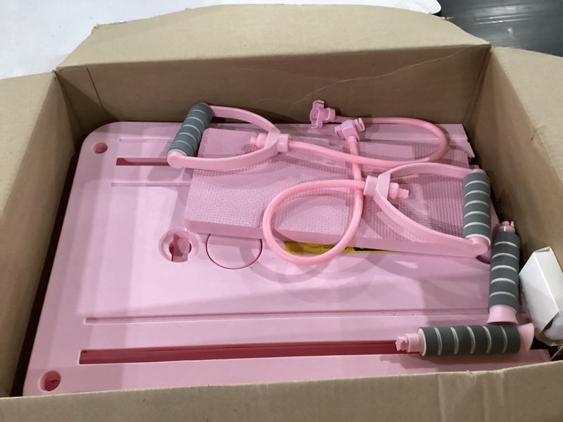Condition photo showing Good Condition for janua pilates board - pilates reformer set, multi-purpose foldable pilates reformer board for home, 5 in 1 pilates sliding board pink