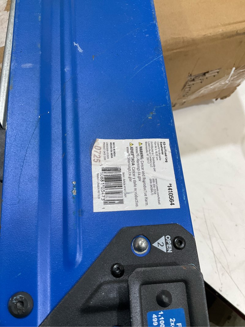Condition photo showing Good Condition for kobalt 43-in w x 30-in h steel saw horse ( 1100-lb capacity)