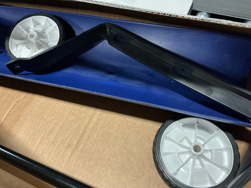 Condition photo showing Good Condition for The Snowcaster 30SNC 36-inch Bi-Directional Wheeled Snow Shovel Pusher and Barn Shovel, 7.5" x 36 ", Blue 36 x 7.5 Inch