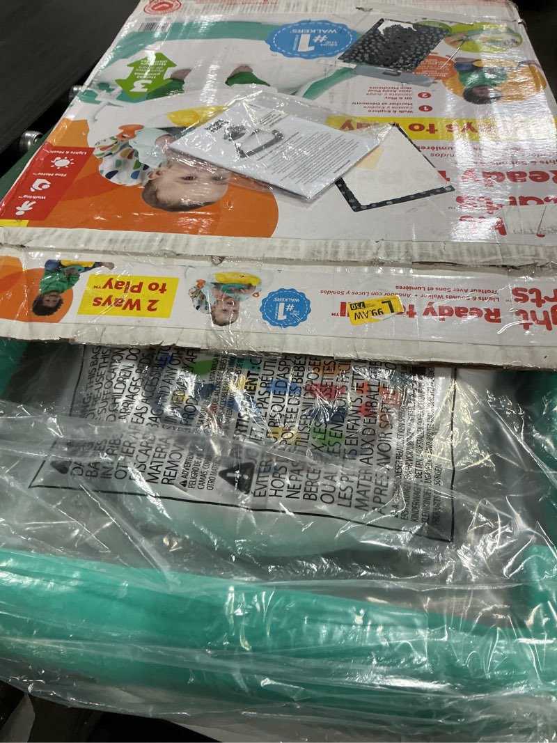 Condition photo showing Good Condition for bright starts ready to roll lights & sounds walker with steering wheel and car sounds, removable electronic toy station, 6-12 months or up to 26 lbs, unisex