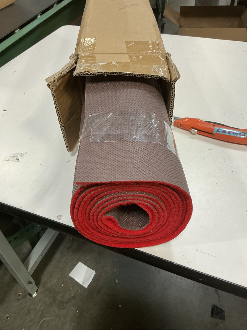 Condition photo showing Good Condition for pbhepj 4ft x 10ft extra thick red carpet runner for party & hollywood, festival celebration, wedding, graduation ceremony, award ceremony, vip reception, heavy-duty, non-slip tpr rubber
