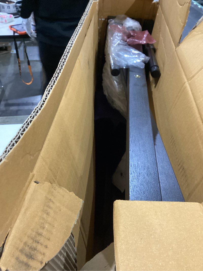 Condition photo showing As Is for casual home 30" director's chair black frame-with navy canvas, bar height