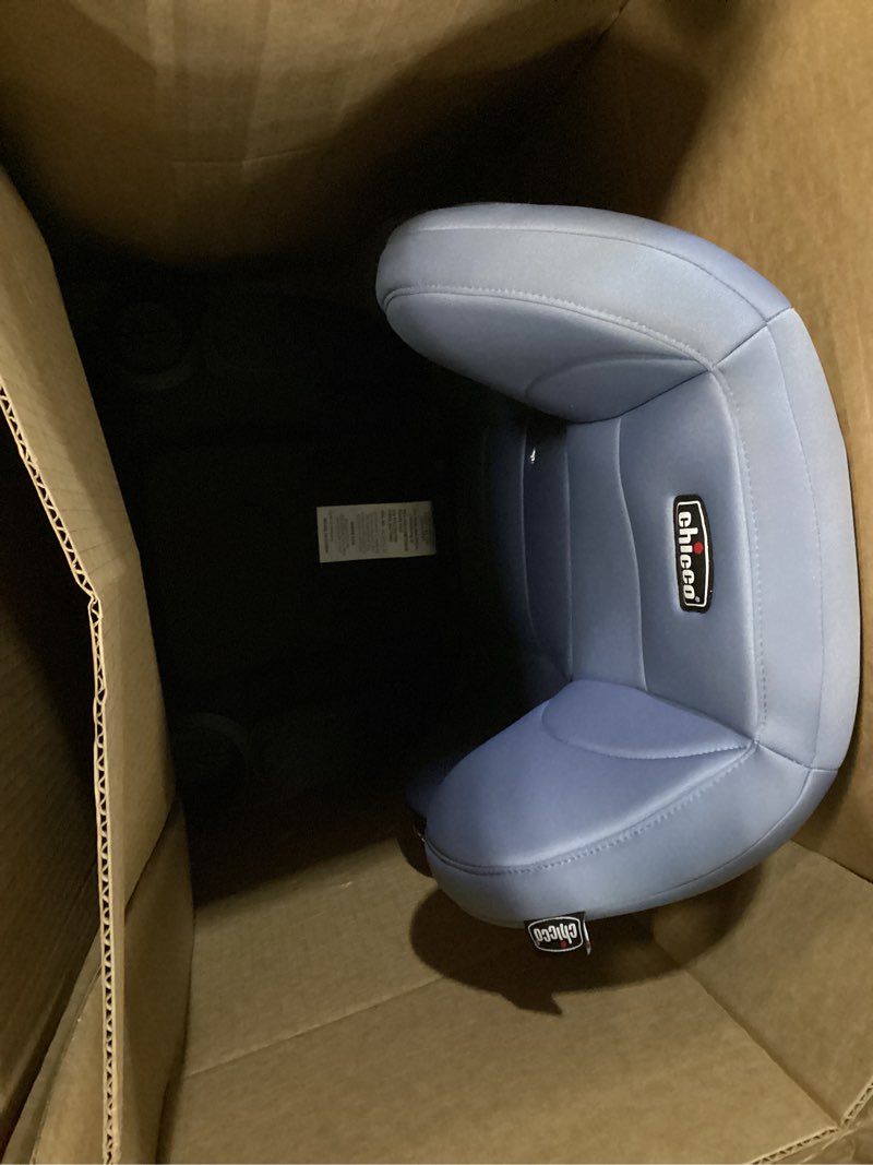 Condition photo showing Good Condition for Chicco KidFit ClearTex Plus 2-in-1 Belt-Positioning Booster Car Seat, Backless and High Back Booster Seat, for Children Aged 4 Years and up and 40-100 lbs. | Reef/Navy