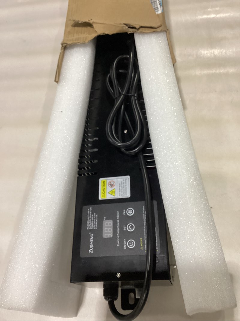 Condition photo showing Good Condition for Utility Heater with Built-In Thermostat, 600W Electric Pump House Heater 120V, Convection Design with Fan, Freeze Protection for Pump Houses, Utility Room Heater, Storage & Workspaces