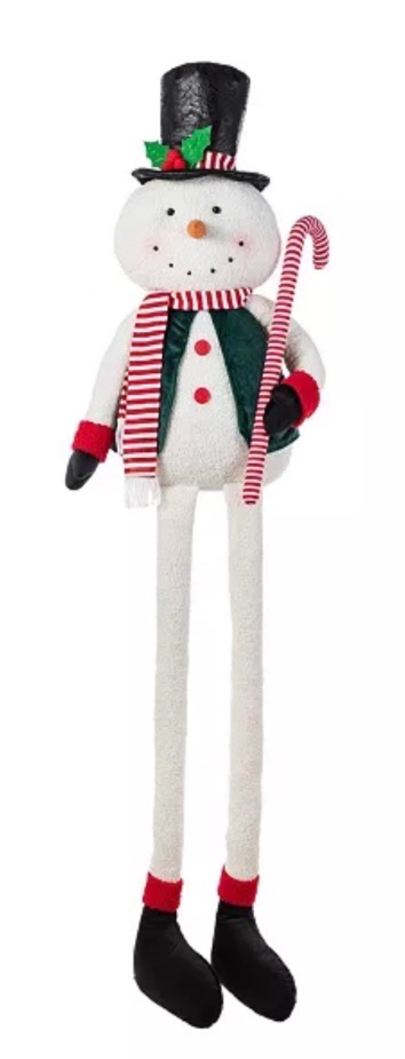 60" Christmas Oversized Fabric Snowman with Dangle Legs