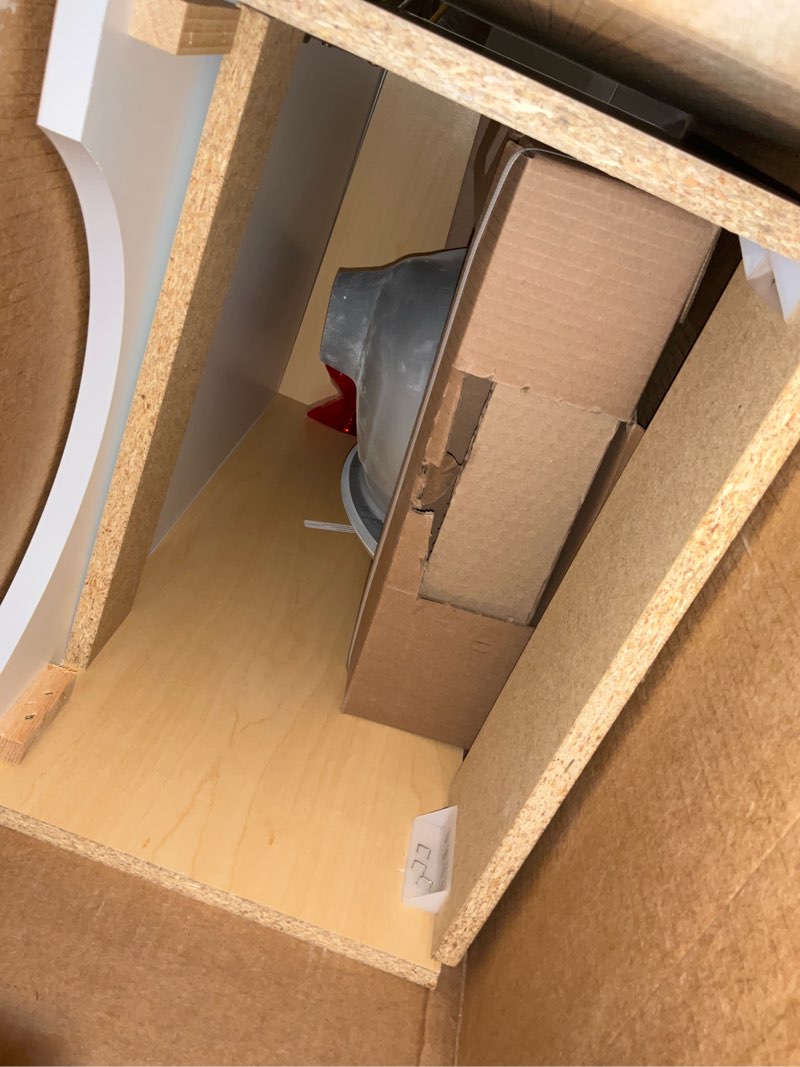 Condition photo showing As Is for 100+ bought last week project source euro 18-in true white single sink bathroom vanity