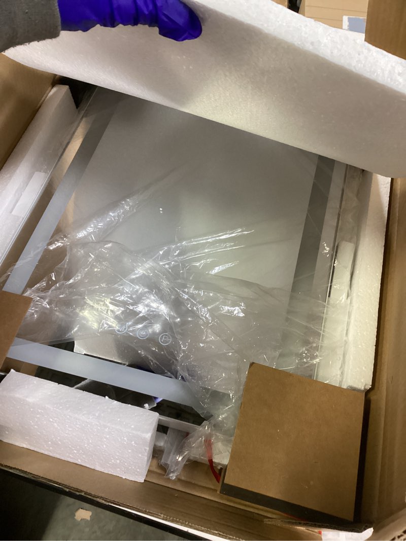 Condition photo showing New/Like New for Vanity Mirror with Lights, 18"x14" Hollywood Lighted Makeup Mirror for Tabletop & Bedroom 3 Color Lighting Modes Smart Touch Control 360° Rotation Detachable 18"L x 13"W