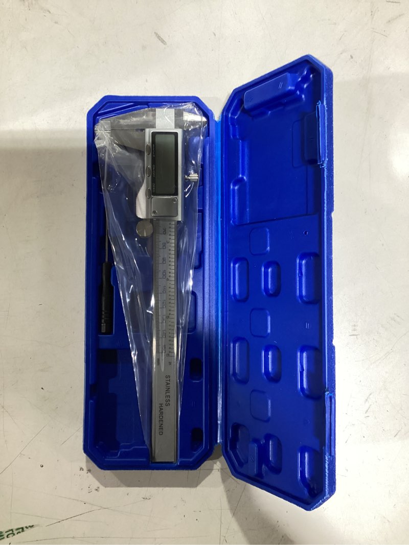 Condition photo showing New/Like New for Digital Caliper Measuring Tool, Stainless Steel Vernier Caliper Digital Micrometer with Large LCD Screen, Easy Switch from Inch Metric Fraction, 6 Inch Caliper Tool for DIY/Household 20-F