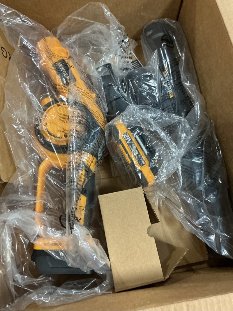 Condition photo showing New/Like New for EWORK Small Leaf Blower Cordless 21V 130CFM/200MPH Lightweight Electric Leaf Blower with 2x2.0Ah Battery and Fast Charger, Mini Battery Powered Compact Blowers for Lawn Care, Leaves, Jobsite 2*2.0Ah Battery Yellow