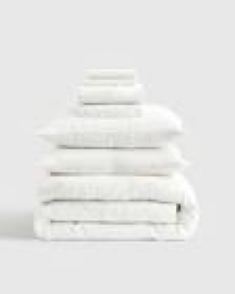 european linen deluxe bedding bundle, king, white