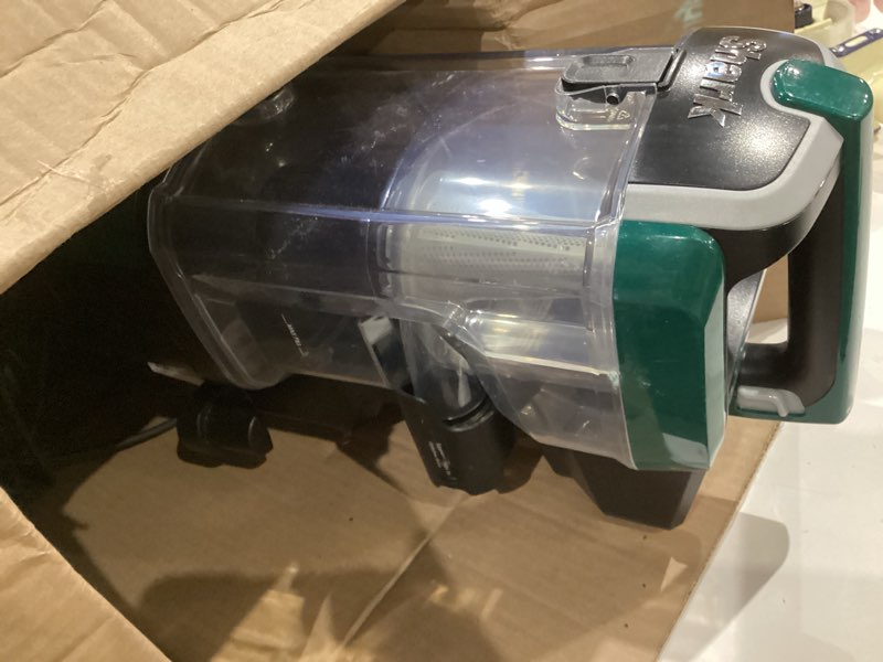 Condition photo showing As Is for shark zu62 navigator zero-m self-cleaning brushroll pet pro upright vacuum, pewter grey metallic navigator w/ self-cleaning brushroll