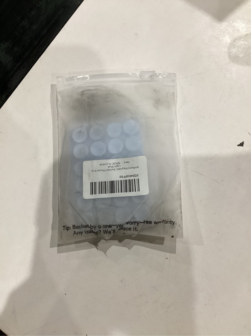 Condition photo showing Good Condition for amBand Magnetic Suction Phone Grippy for MagSafe Case, Silicone Cup Sticky Mount for iPhone 12 13 14 15 16 17 Pro Max/Pro/Air/Plus, Hands-Free Selfie/Video for TikTok Creator/Influencer, Light Blue