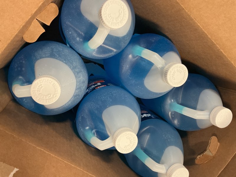Condition photo showing Good Condition for 6-gallons power blast +20°f protection windshield washer fluid | all season formula removes road grime & dirt, ready to use - made in usa (6 jugs of 1 gallon) 128 fl oz (pack of 6) power blast +20°f