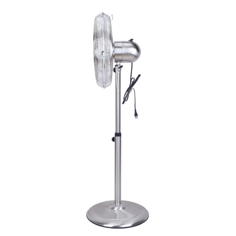 utilitech 16-in 120-volt 3-speed indoor nickel brushed oscillating