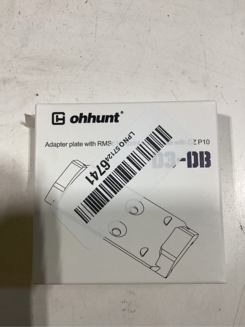 Condition photo showing New/Like New for ohhunt optics adapter plate compatible with holosun 407k/507k/eps and fit cz p-10 7075 aluminum