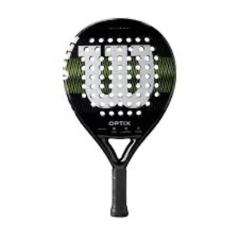 Wilson Optix V1 Padel Racket - Black/Green, Grip Size 2-4 1/4"