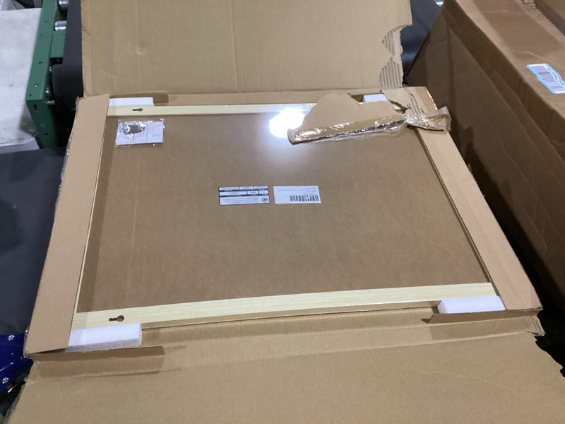 Condition photo showing New/Like New for u brands cork bulletin board, 18" x 24" inches, light birch wood frame (265u00-01) cork board