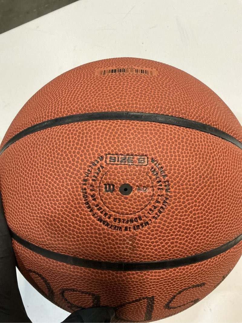 Condition photo showing Good Condition for wilson ncaa final four indoor/outdoor basketball - brown, size 6