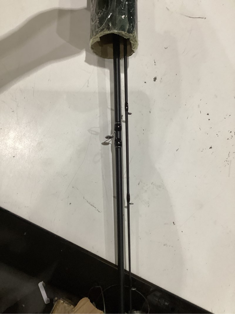 Condition photo showing As Is for kastking perigee ii fishing rods - fuji o-ring line guides, 24 ton carbon fiber casting and spinning rods - two pieces,twin-tip rods and one piece rods