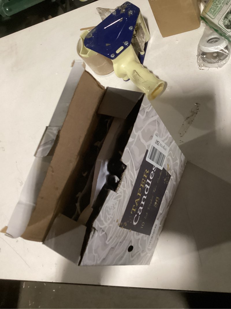 Condition photo showing Good Condition for 36-Pack 10-Inch Black Taper Candles - Drip-Free Unscented, Long Burning for Dinner Parties, Halloween, Home Decor, Spells & Rituals, Meditation, Prayer (25.4 cm) 10"36pcs-Black